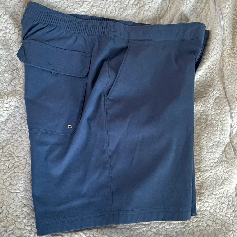 The North Face Mens 32‎ Shorts Blue Outdoor Hiking Casual stretchy Lightweight